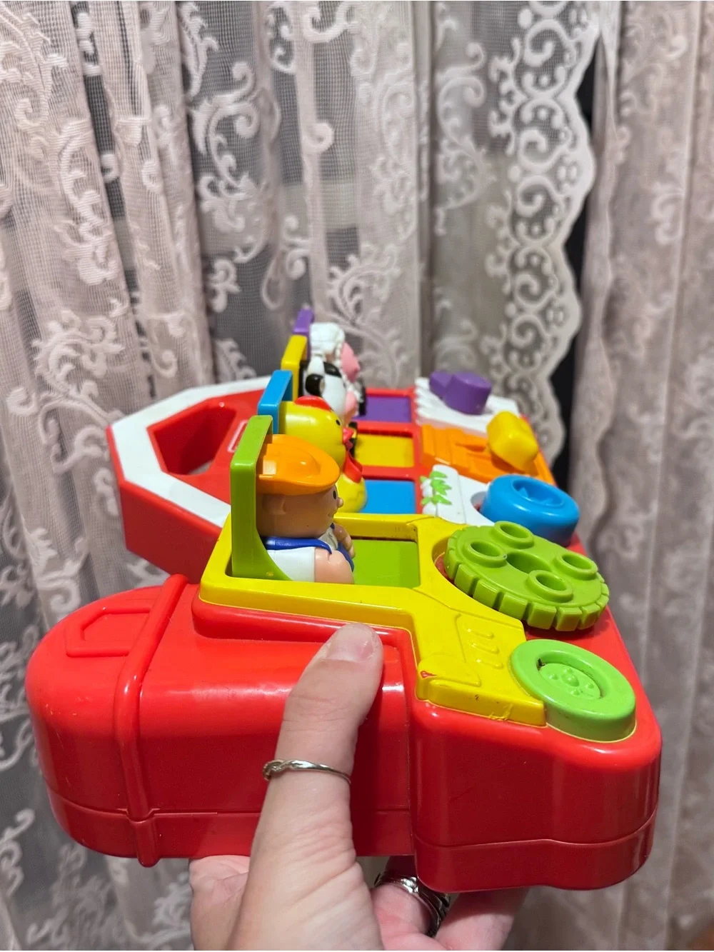 Fisher-Price Red Barn Activity Playset with Bright Primary Shapes
